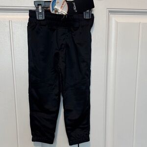 Kids Midnight Black Baseball Pants